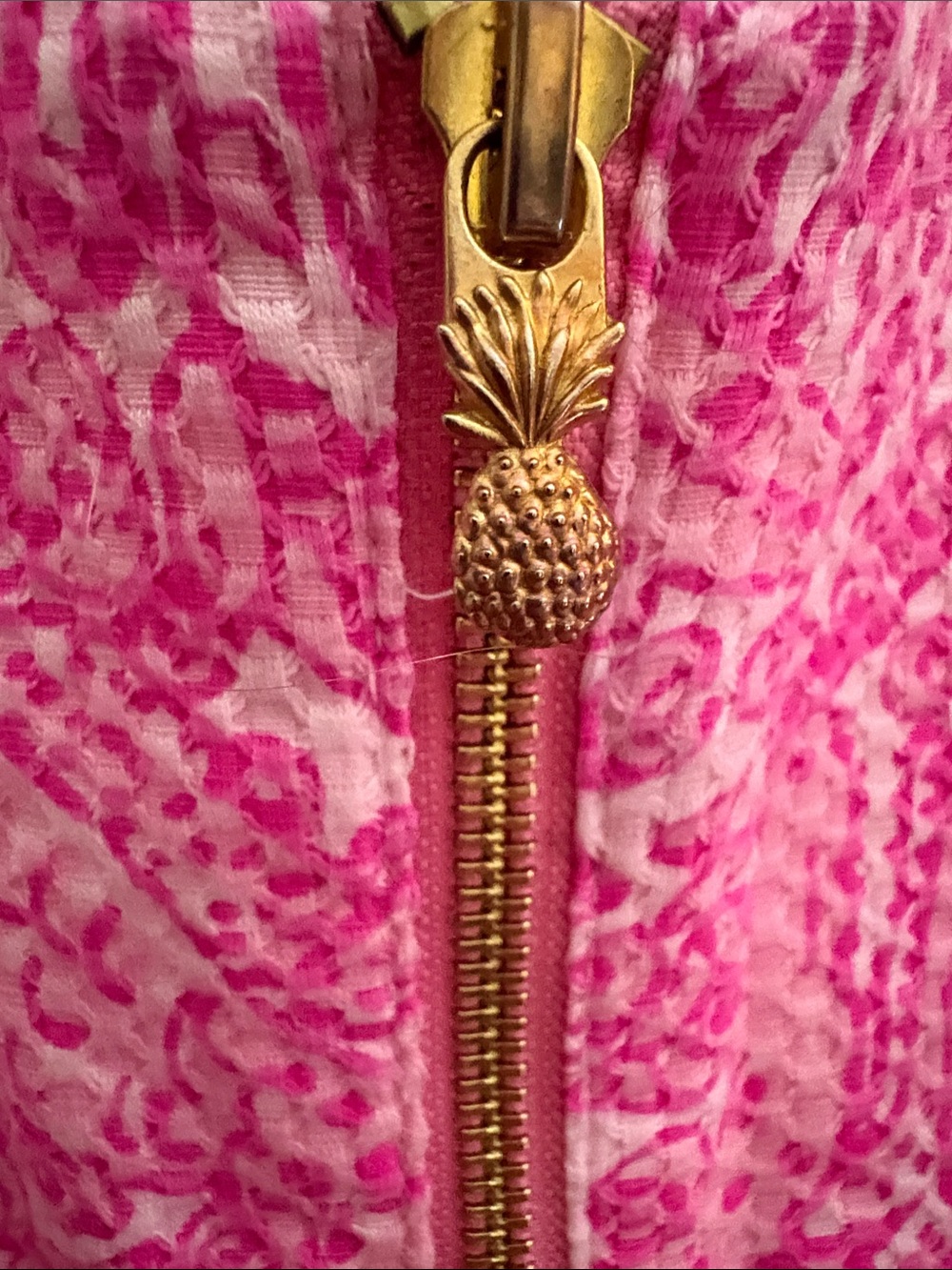 Lilly Pulitzer Pink Sleeveless V-Neck Mini Dress with Scallop Trim - Picture 3 of 4
